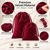 Sac à cordon en velours personnalisé, pochette souple, impression de logo, sac cadeau pour bijoux, sac pour cadeaux de mariage, vente en gros