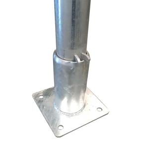 F DN60 ha galvanizzato la <span class=keywords><strong>base</strong></span> di montaggio del palo del segno del suolo per la struttura di traffico - Product Image 2