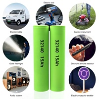 Nouvelles cellules de lithium LiFePO4 à état solide de qualité A, cylindriques, 32140 15Ah, batterie de stockage d'énergie à basse et haute température, 2000 cycles