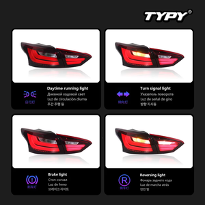 Luci di coda per auto TYPY per <span class=keywords><strong>Ford</strong></span> <span class=keywords><strong>Focus</strong></span> 3 berlina 2012-2014 luci di coda per auto luci di marcia diurna indicatori di direzione dinamici - Product Image 3
