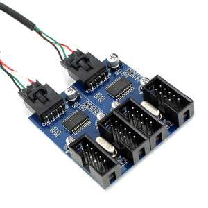 1 to 2 デスクトップマザーボード USB 9ピン拡張カード 1 to 4 回路基板 9ピン to 2.0HUB - Product Image 2