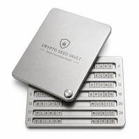 Boîtier personnalisé en tôle pour portefeuille de crypto-monnaie, boîtier de stockage à froid en aluminium CNC, boîtier de portefeuille matériel OEM