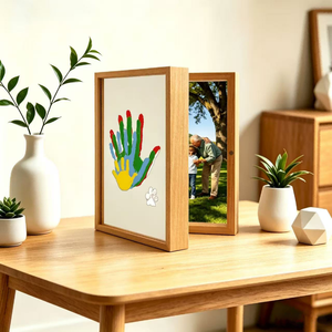 <span class=keywords><strong>Cadre</strong></span> souvenir empreinte de main en gros, type livre à pages tournantes, panneaux acryliques DIY, fente photo, couleur personnalisée - Product Image 3