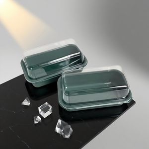 Luxi River Peach Crispy Walnut Boîte à pâtisserie chinoise faite à la main pour petit biscuit bouffé en plastique PET de qualité alimentaire personnalisable - Product Image 1