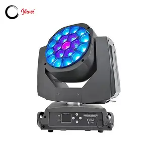 factory offer K10 bee eye led stage moving light 19X15W rgbw 4in1 zoom Wash Moving Light Moving Head