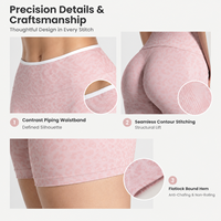 Shorts de yoga taille haute color-block, best-sellers, pour le sport, design tendance rehausseur de fessiers, pour le fitness et le cyclisme
