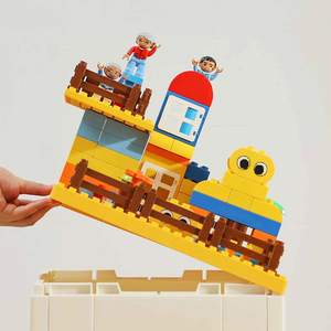 Shimoyama sáng tạo cấp bằng sáng chế Thùng nhà có thể gập lại đồ chơi bằng nhựa gấp lưu trữ bin Hộp đồ chơi trẻ em tổ chức với nắp - Product Image 5