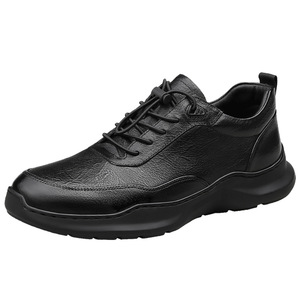 Chaussures décontractées classiques pour hommes en cuir véritable souple, résistantes à l'usure, avec des caractéristiques imperméables et respirantes - Product Image 4