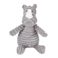25 Jouets pour Chiens Écologiques en Forme d'Animaux avec Sifflet, en Coton Corduroy Durable pour Grands Chiens – Fonction Sonore Amusante