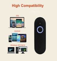 Mini Scanner de codes à barres USB filaire dent bleue sans fil 1D 2D QR PDF417 Code à barres pour IPad IPhone Android tablettes PC