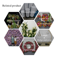 PROMISE Nouvel arc de pilier de fleur artificielle verte conçue pour la décoration de mariage