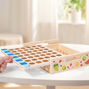 Jeu <span class=keywords><strong>d</strong></span>'échecs en bois pour enfants, éducation précoce, tridimensionnel, quatre <span class=keywords><strong>joueurs</strong></span> - un exercice pour les compétences de réflexion, jouet - Product Image 4