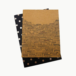 Cuadernos Escolares de Papel Kraft Económicos con Encuadernación Cosida a Caballo, con Cubierta y Páginas Interiores Personalizadas para el Horario Diario - Product Image 2