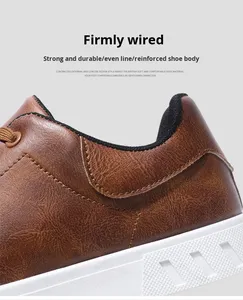 2027 NEW KJ Plus Size Men's Fashion New Fashion Summer Autumn Shoes Non-Slip Platform Casual Shoes Flat Shoes Lace-Up Shoes - Product Image 5