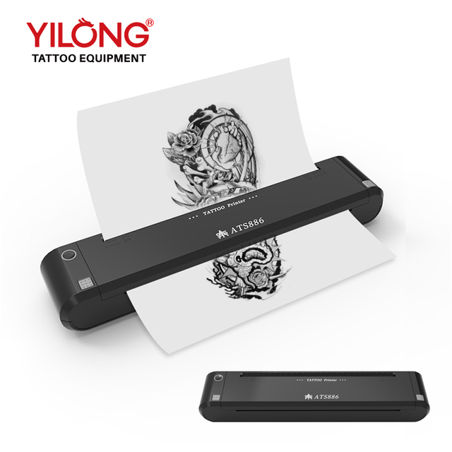 300dpi Print Density Wireless Portable Tattoo Printer Stencil Use A4 Thermal Transfer Ribbons Printer Thermal Copier Machine