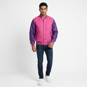 Veste universitaire pour homme, nouvelle collection automne, veste de baseball, veste décontractée ample, motif imprimé, veste bomber pour homme - Product Image 1