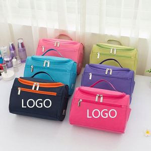 Personalized Waterproof Oxford <b>Large</b> <b>Washing</b> <b>Bag</b> Hanging Portable Makeup Storage Cosmetic <b>Bag</b> Custom Logo - Product Image 1