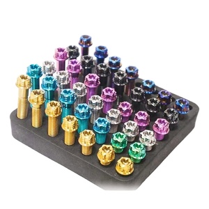 Pernos de Cabeza Hexagonal de Titanio DIN933 GR5, Plateados en Zinc, Fijaciones Roscadas de Alta Resistencia M4x8 para Automóviles, Motocicletas y Bicicletas - Product Image 2