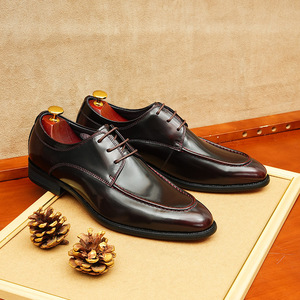 <span class=keywords><strong>Chaussures</strong></span> décontractées pour hommes Brogue en <span class=keywords><strong>cuir</strong></span> perforé à bout d'aile à <span class=keywords><strong>lacets</strong></span> <span class=keywords><strong>Chaussures</strong></span> habillées Oxford Bottes à bout pour <span class=keywords><strong>cuir</strong></span> véritable - Product Image 2