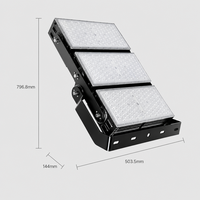 Projecteur LED extérieur étanche 900W 1200W robuste à maille, puces 5050 3030, blanc naturel, basse tension AC85-265V pour l'exploitation minière