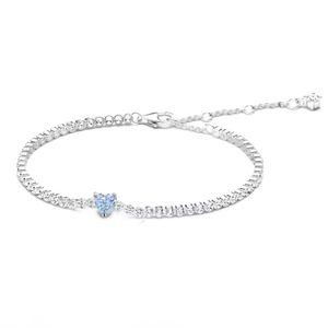 Brazalete Love Tennis con Corazón Rojo y Piedra Preciosa, Moderno, Unisex, Ajustable, con <span class=keywords><strong>Cadena</strong></span> Secreta, Ideal para Regalo, Fiesta o Boda - Product Image 4