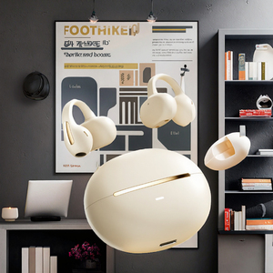 Écouteurs sportifs M136 à clip ouvert, suppression profonde du bruit, son panoramique à 360 degrés, batterie LED, design boucles d'oreilles tendance - Product Image 3