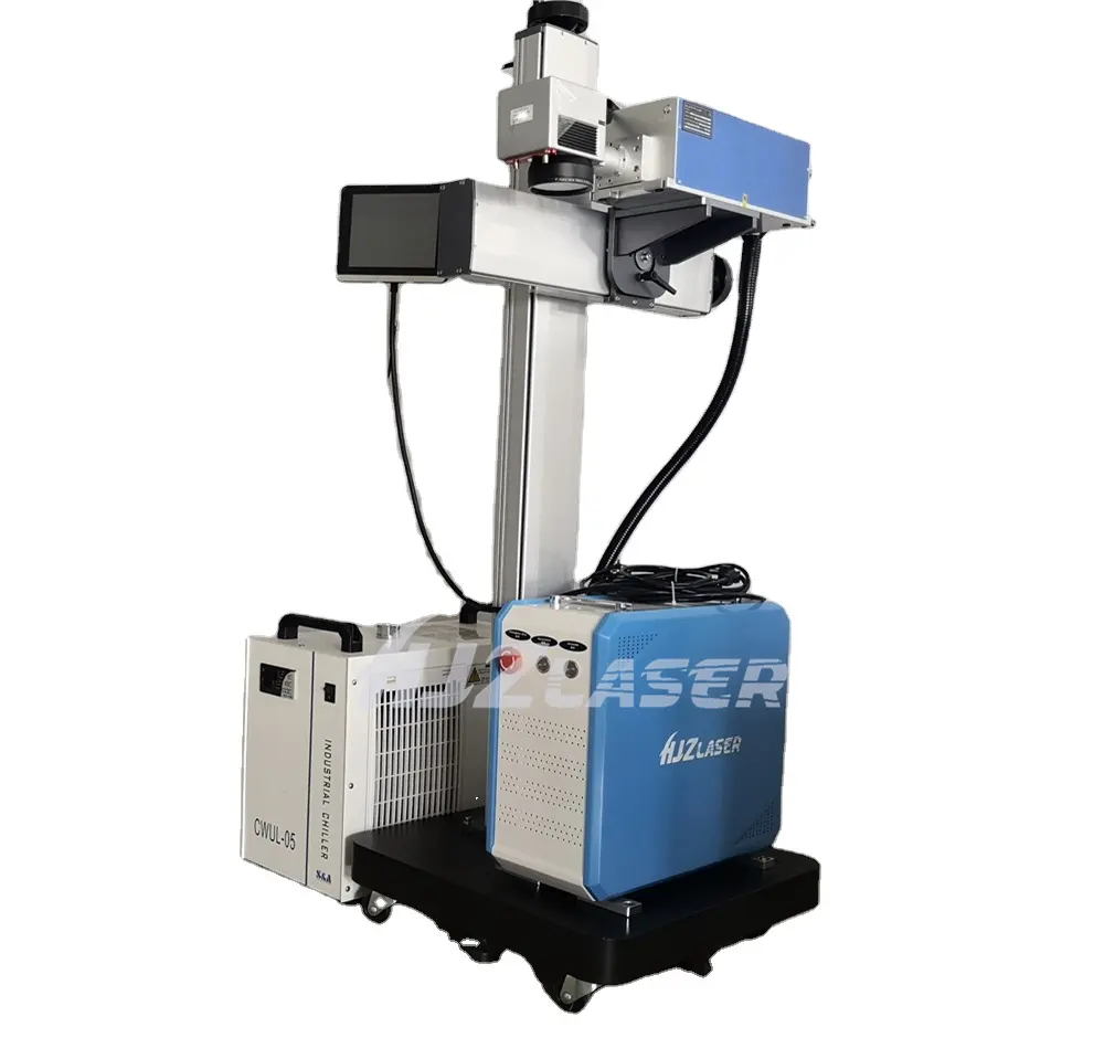 2023 PE HDPE PPR PVC PIPE Cable Printer 20w 30w 50w Fiber Co2 UV Online Flying Laser Engraving Printing Marking Machine Price