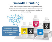 Encre textile DTG CMYKWW de recharge 1000 ml pour imprimante Epson L805/L 805 et 8550/4700 WF 7720 A3/A4 compatible avec l'impression numérique Dupont