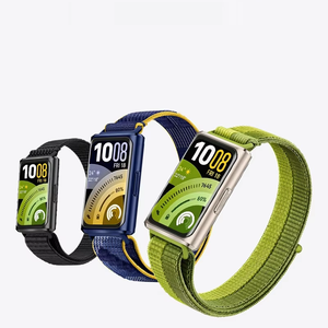 Sangle en velcro en nylon pour <span class=keywords><strong>Huawei</strong></span> <span class=keywords><strong>Band</strong></span> 11/11 Pro, bracelet de remplacement doux et respirant - Product Image 1