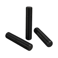 8.8 Grade High-Strength Carbon Steel Black Oxide Full Thread Stud Bolt M12-M33 Left/Right Hand for Heavy Industry Fastening