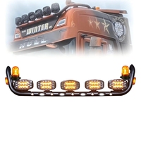5 pièces, feux de signalisation pour barre de toit de 9 pouces, ensemble de barres lumineuses pour toit de camion, pour semi-remorque, usage intensif