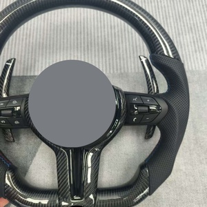 Volant de voiture sport en fibre de carbone pour BMW F10 à G30 X5 X5m E70 X6 E90 F30 E92 E93 E89 Z4 E81 E82 E87 E88 avec commande au volant - Product Image 6
