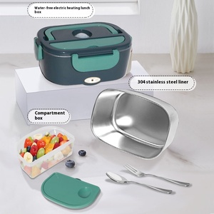 Boîte Repas Chauffante Électrique USB pour Maison et Voiture en Acier Inoxydable 304 avec Récipient Amovible - Product Image 5