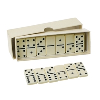 Double Six Melamina Domino Set pour enfants Garçons et filles Jeu d'échecs de voyage et de loisirs Jeu de divertissement