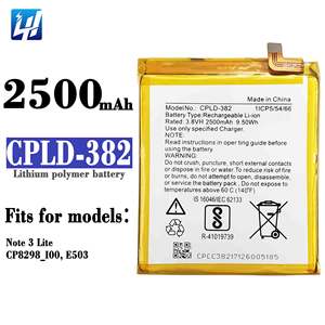 Nieuwe Originele Capaciteit CPLD-382 4.4V 2500Mah Mobiele Telefoon Batterij Voor Coolpad Note <span class=keywords><strong>3</strong></span> Lite - Product Image 5