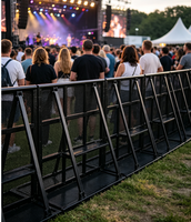 Barrière mobile anti-collision et anti-explosion en acier galvanisé pour le contrôle des foules, idéale pour les stades et les concerts