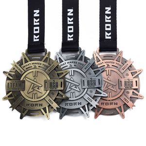Medallas Antiguas Deportivas de Judo, Premio con Detalles Finos, Pentagrama, Engranajes, Medallas Metálicas de Jiu Jitsu en Relieve, Medallas Exquisitas para Personalizar - Product Image 1