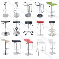 Cadres de chaises personnalisés Accessoires de meubles Chrome Stable Cinq étoiles Fixe Base de chaise de conférence de jeu