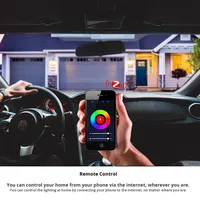Projecteur LED intelligent Tuya Zigbee pour maison connectée, commande vocale, compatible Android, RGBCW, intensité variable, synchronisation musicale, Alexa, interface GU10, 5W