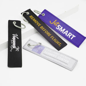 Portachiavi Personalizzato con Targhetta Ricamata per Aviazione e Moto con Anello in Metallo, Etichetta Personalizzata per Bagagli e Regali - Product Image 2