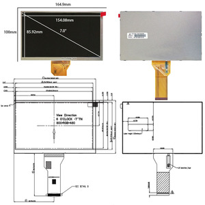 इननोलक्स <span class=keywords><strong>7</strong></span>.<span class=keywords><strong>0</strong></span> "800x480 <span class=keywords><strong>lcd</strong></span> स्क्रीन at070tn94 औद्योगिक आरजीबी डिस्प्ले <span class=keywords><strong>7</strong></span> इंच एलसीडी मॉड्यूल - Product Image 2