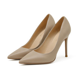 Nouveauté printemps, style européen-américain, talons hauts nus, escarpins à bout pointu, chaussures de travail professionnelles pour femmes, mode blanche - Product Image 6