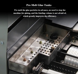 7 inch màn hình cảm ứng bán tự động ba con lăn nóng chảy keo cuốn sách chất kết dính hoàn hảo máy tính RÀNG BUỘC - Product Image 2