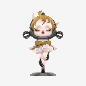 100% Original POPMART SKULLPANDA Image de la série de figurines de réalité LABUB MACARON Boîte aveugle en matériau PVC - Product Image 2