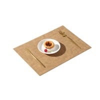 Vente en gros en stock, set de table rectangulaire à texture nordique, double face, imperméable, résistant à la chaleur, pour la maison et l'hôtel