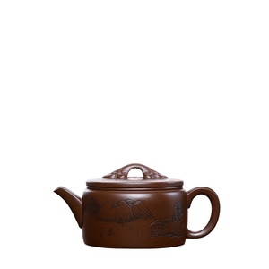 Théière en <span class=keywords><strong>argile</strong></span> violette Yixing Zisha de 260 ml, faite à la main, théière Hanwa Kungfu pour cadeau, vente en gros - Product Image 6