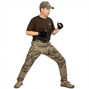 Pantalon tactique résistant à l'usure en coton camouflage désertique Wang Po Gua pour homme avec poches, pantalon décontracté pour l'extérieur - Product Image 3