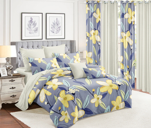 Ensemble de draps et de rideaux King Sheets, ensemble de housse de couette avec rideaux pour fenêtres - Product Image 5