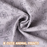 Serviette pour animaux de compagnie super absorbante en PVA, séchage rapide, serviette de bain pour chien et chat