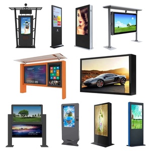 OEM tahan air HD layar luar ruangan tampilan 43 55 65 86 inci iklan mesin pemutar untuk bangunan taman sekolah lantai berdiri - Product Image 1